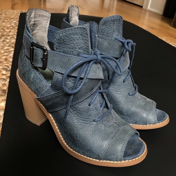 Seychelles Blue Wrap Buckle Bootie - Picture 3 of 6